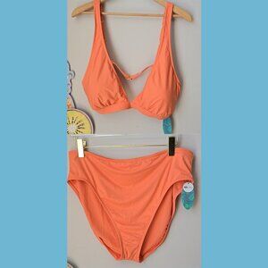Mynah - Coral Flower Two Piece Bikini Swim Wear
